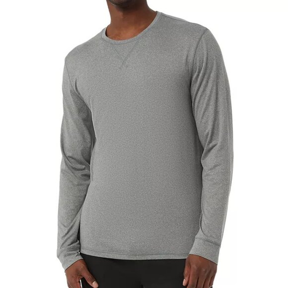 32 Degrees Men's Heat Gray Large Long Sleeve Sleep T-Shirt-Brand New In Package - Picture 1 of 5